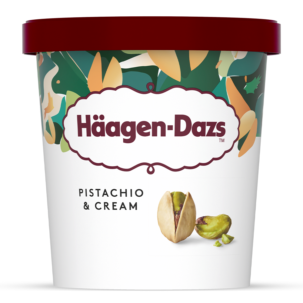 Pistachio and cream